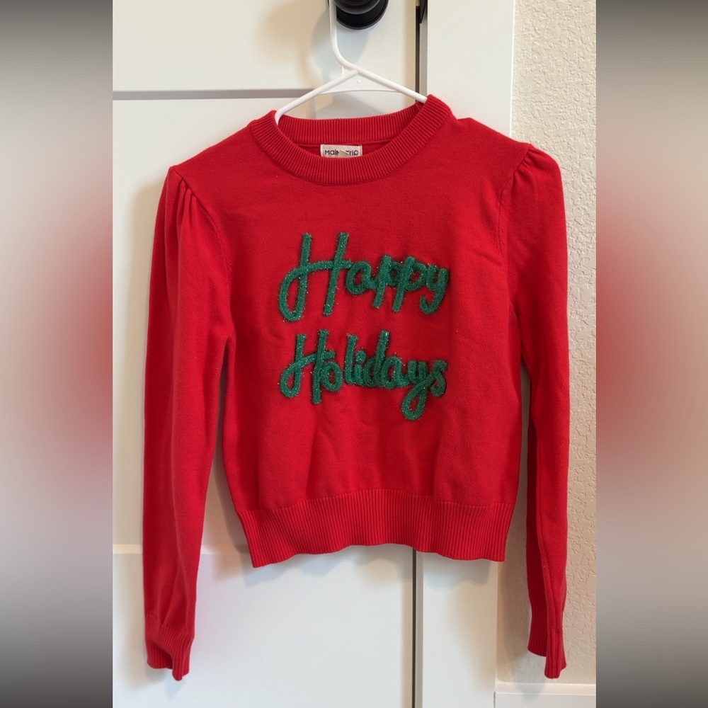 Red 'Happy Holidays' Sweater